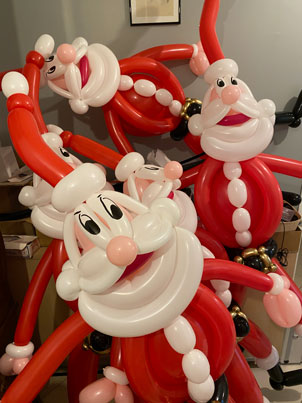 Pere-Noel en ballons